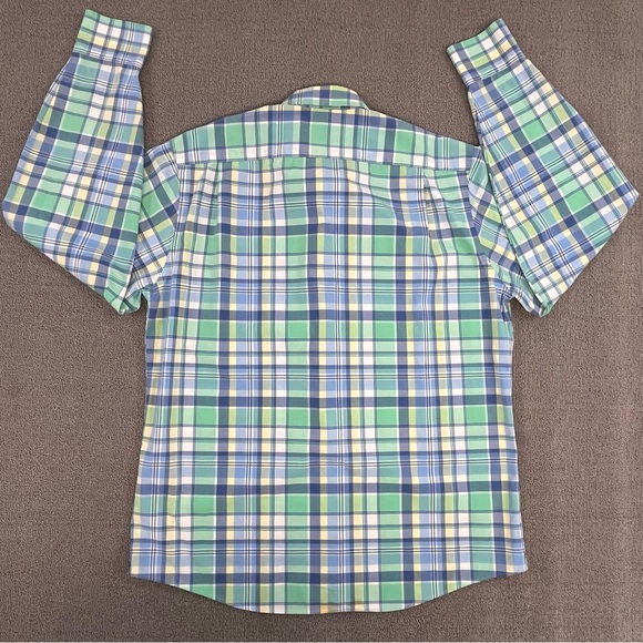 Southern Tide Shirt Large Button Up Plaid Long Sleeve Tailored Fit Preppy Men - Picture 14 of 15